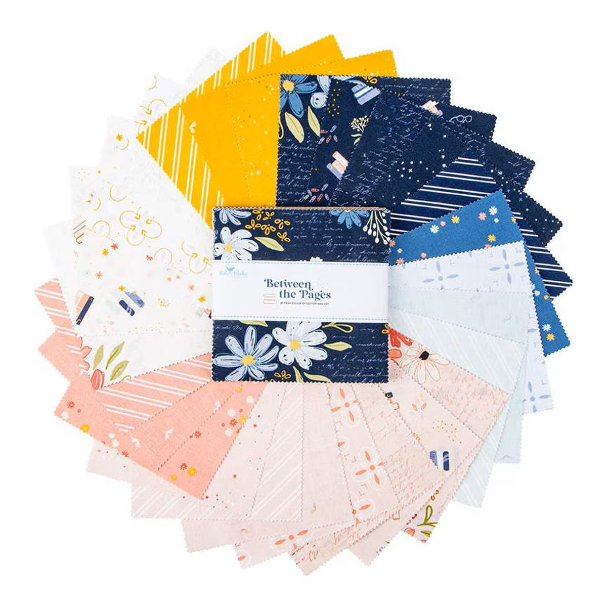 Lot De 42 Breloques Carrées Riley Blake 5 Pouces - Thème Jungle, Tissu Coton Pré-coupé, Neuf