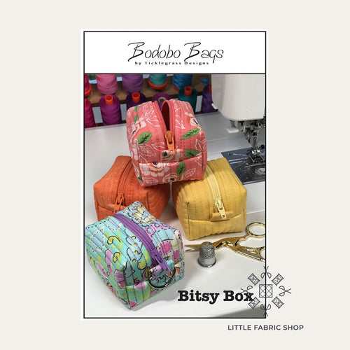 Bitsy Box Bag | Bodobo Bags | Mini Box Pleat Bag Sewing Pattern