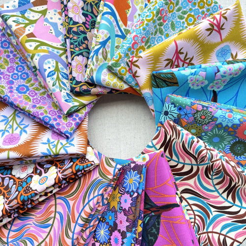 Bloomology | Monika Forsberg | Fat Quarter Bundle | FreeSpirit Fabrics | Conservatory Craft