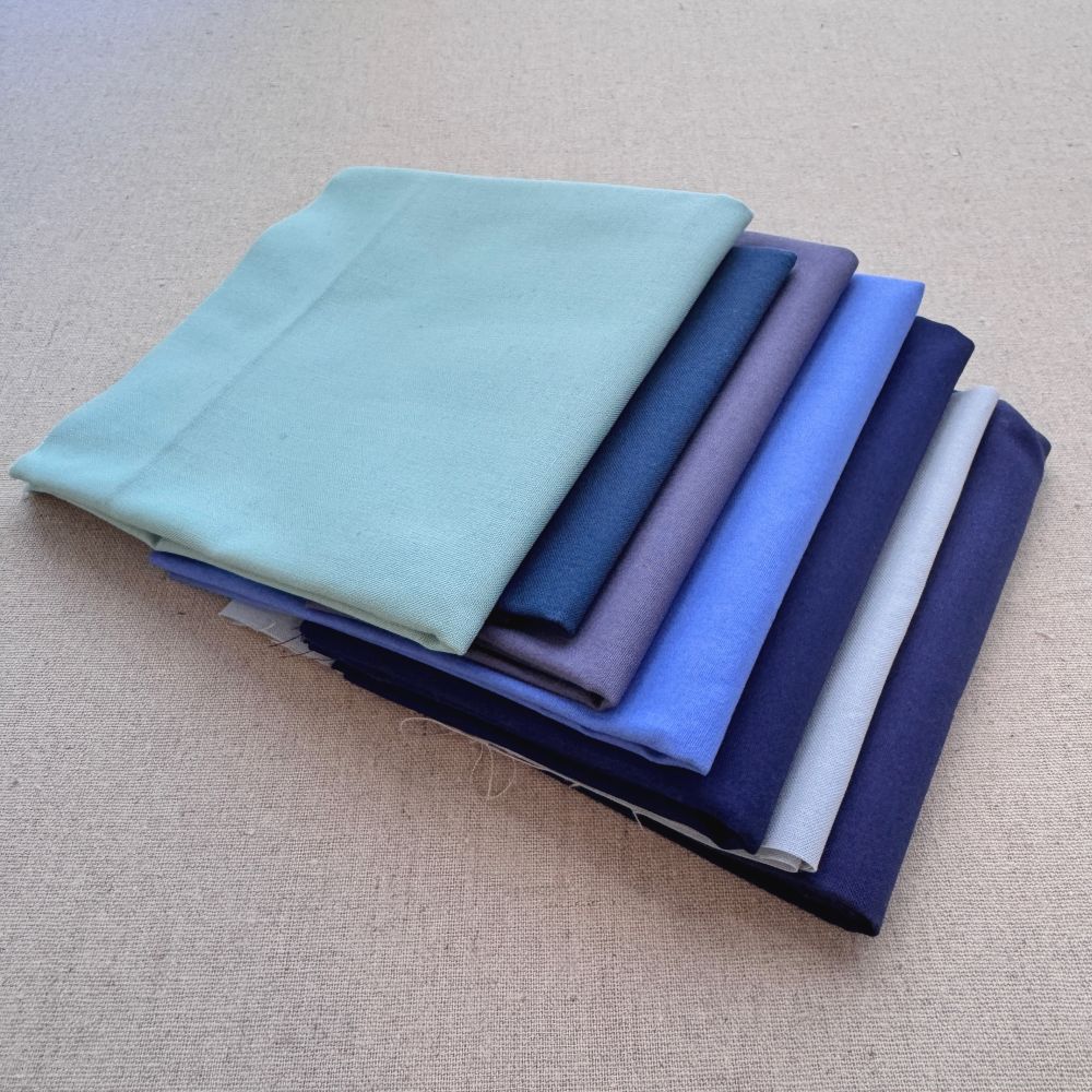 Solid Color Cottons Fabric Remnant & Scrap Bundles | Mix of Colorful Fabric Bundles