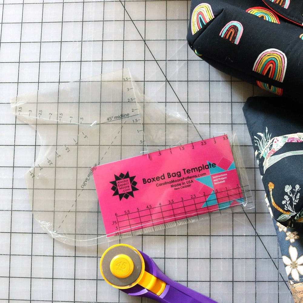 Boxed Bag Template Little Fabric Shop