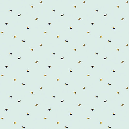 Daybreak | Cotton and Joy |  Bees - Mist | Riley Blake Designs