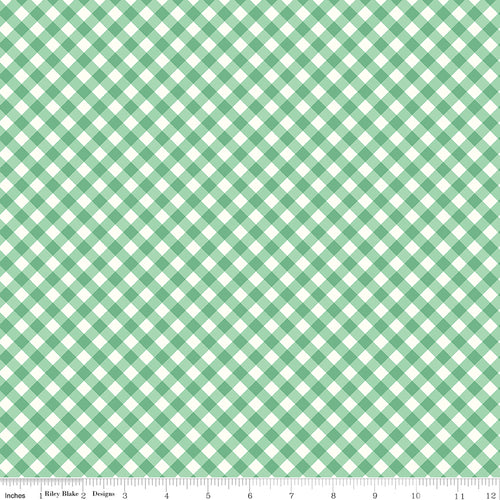 Bee Gingham | Lori Holt | 1/4" Diagonal Tammy Alpine | Riley Blake Designs