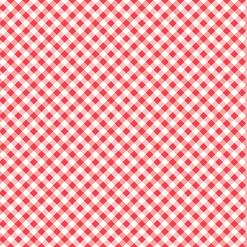 Bee Gingham | Lori Holt | 1/4" Diagonal Tammy Cayenne | Riley Blake Designs