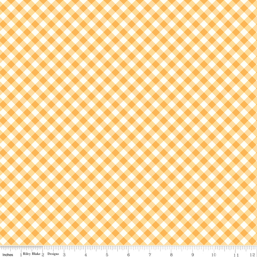 Bee Gingham | Lori Holt | 1/4" Diagonal Tammy Daisy | Riley Blake Designs
