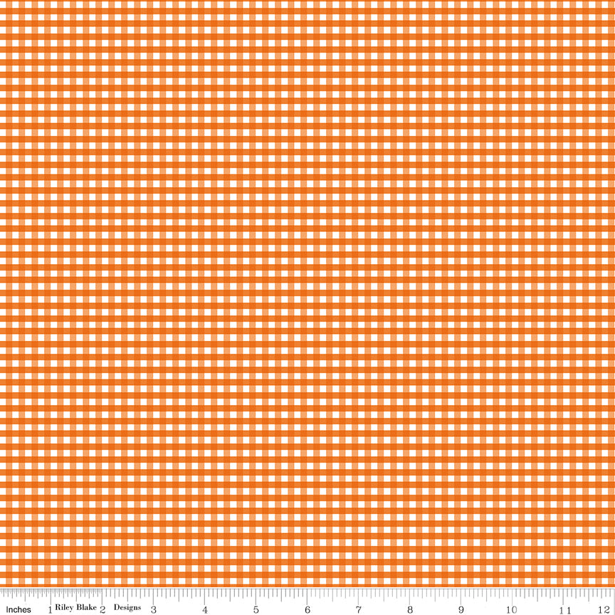 Gingham | Riley Blake Designs | 1/8" Small Autumn | Riley Blake Designs