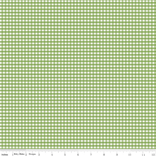 Gingham | Riley Blake Designs | 1/8" Small Green