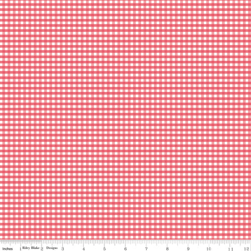 Gingham | Riley Blake Designs | 1/8" Tea Rose