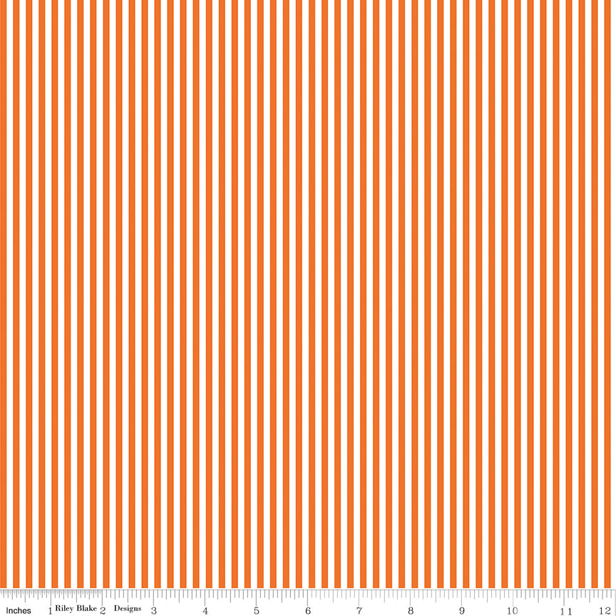 Stripes | Riley Blake Designs | 1/8" Orange