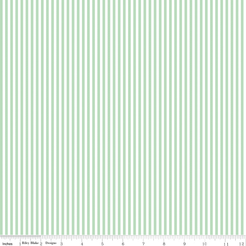 Stripes | Riley Blake Designs | 1/8" Sweet Mint