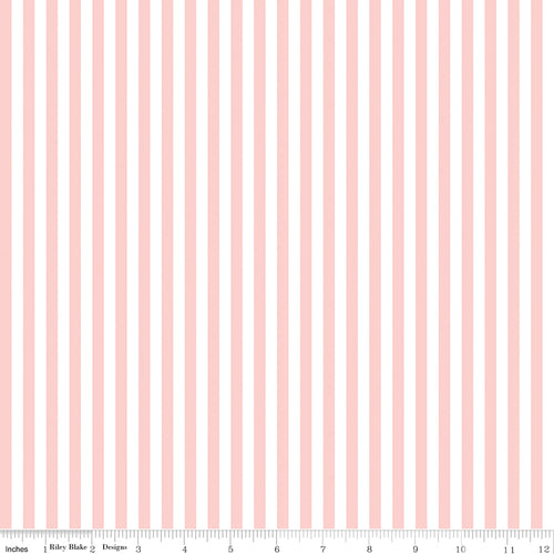 Stripes | Riley Blake Designs | 1/4" Baby Pink