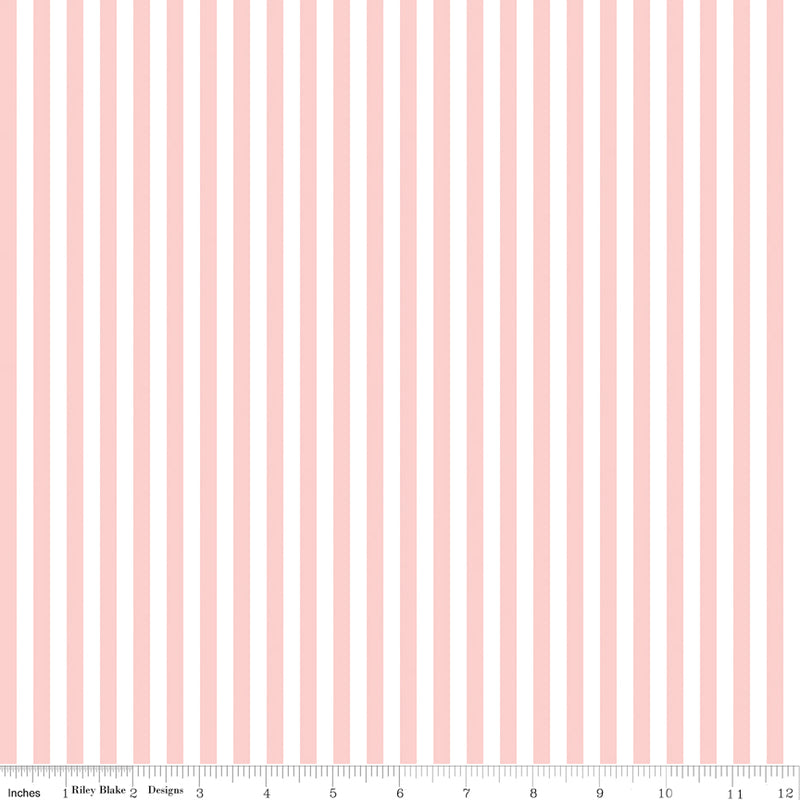 Stripes | Riley Blake Designs | 1/4" Baby Pink