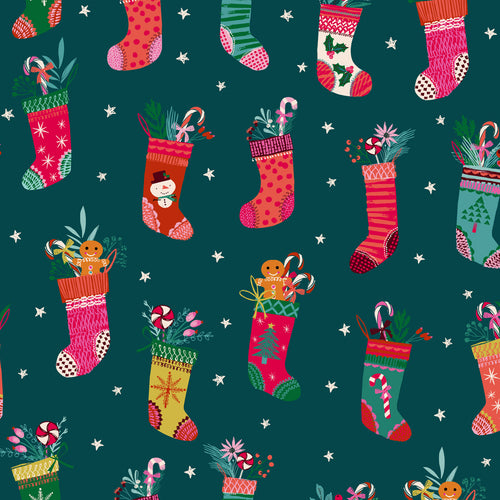 Candy Cane | Christmas Stockings | Helen Black | Dashwood Studio