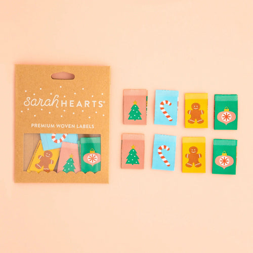 Christmas Holiday Icons | Fabric Labels | Sarah Hearts