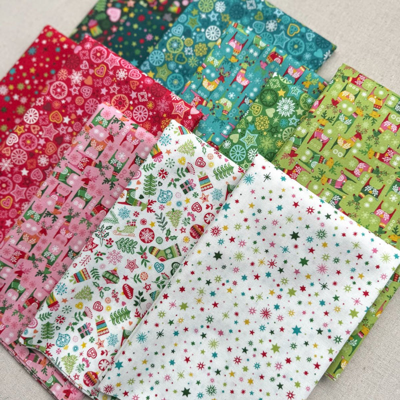 Christmas Brights | Makower UK | Half Yard Bundle | Andover Fabrics