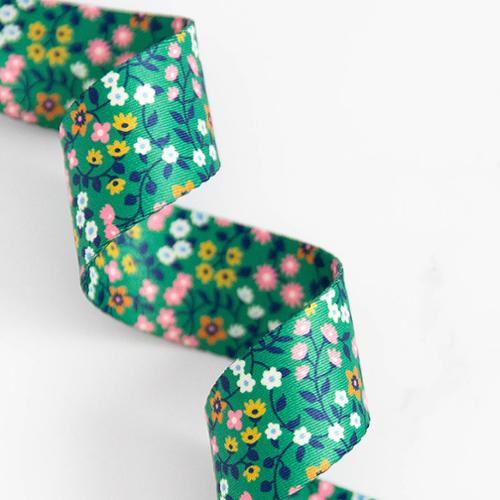 1 1/2" Webbing | Ruby Star Society | Clothesline Floral - Broccolini | Stitch Supply Company |Floral | Green  Kimberly Kight