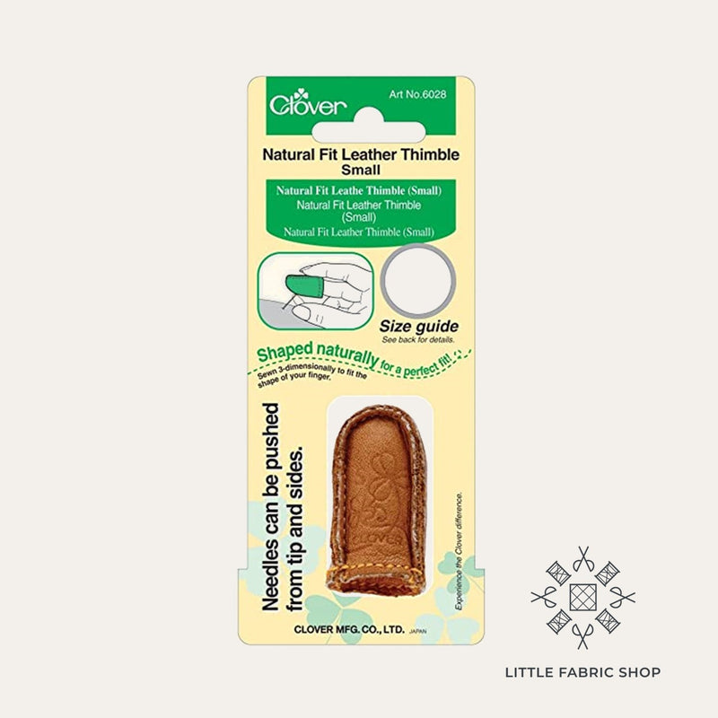 Clover Natural Fit Leather Thimble | Size: Small