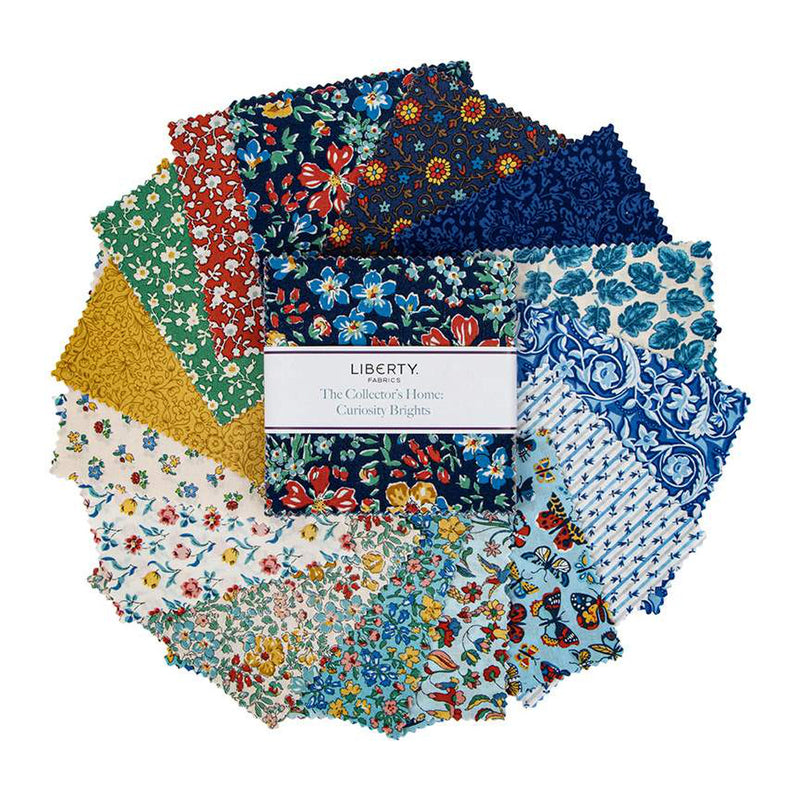 The Collector's Home - Curiosity Brights | 5" Charm Pack | Liberty Fabrics | Riley Blake Designs