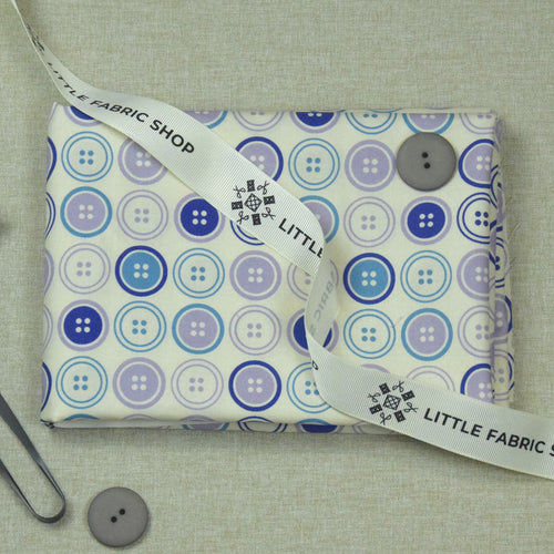 Destash - End of Bolt - 31" | Sewing Mood - Large Buttons Purple | Paintbrush Studio