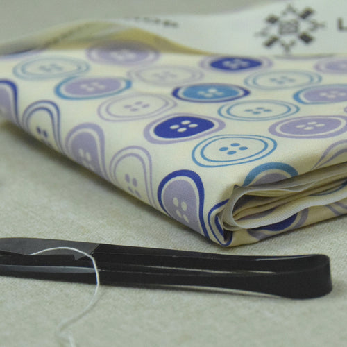 Destash - End of Bolt - 31" | Sewing Mood - Large Buttons Purple | Paintbrush Studio