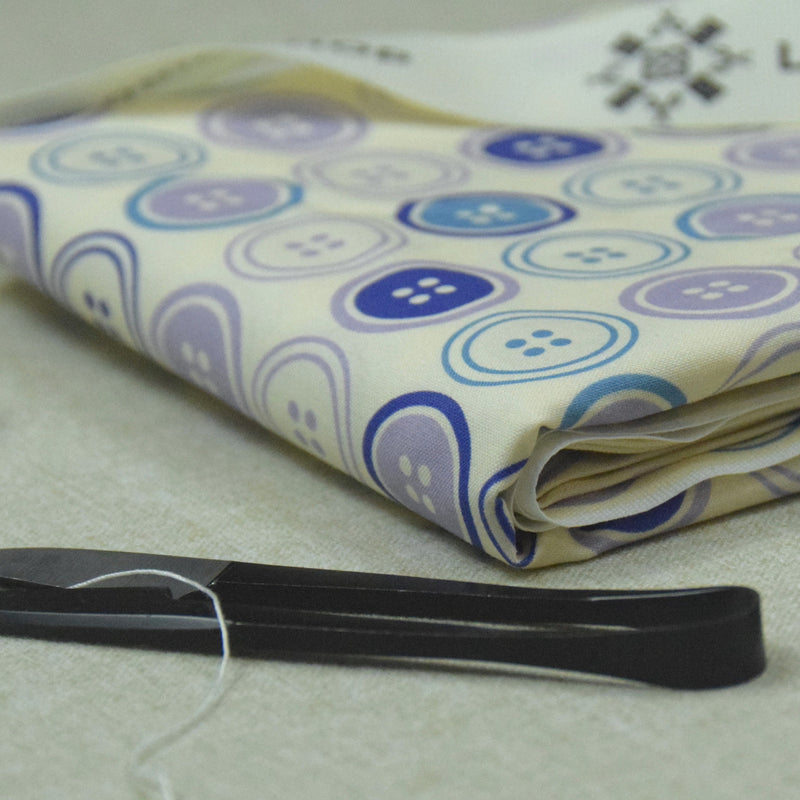 Destash - End of Bolt - 31" | Sewing Mood - Large Buttons Purple | Paintbrush Studio