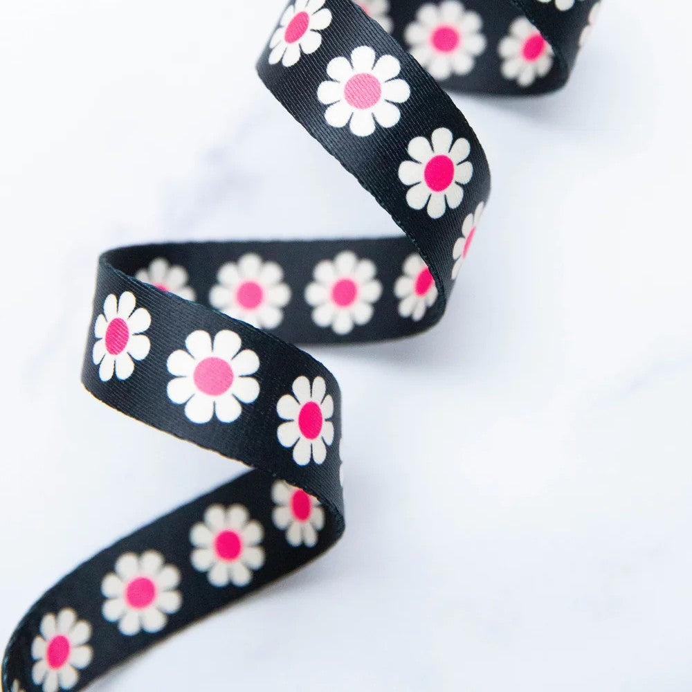 1" Webbing | Ruby Star Society | Daisy - Hot Pink | Alexia Marcelle Abegg