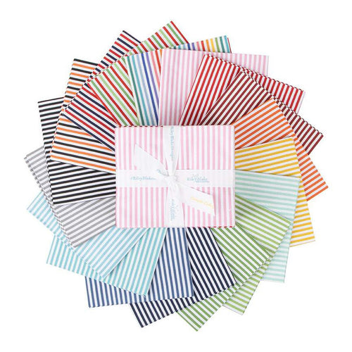 Stripes | Riley Blake Designs | 1/8" Stripe Fat Quarter Bundle