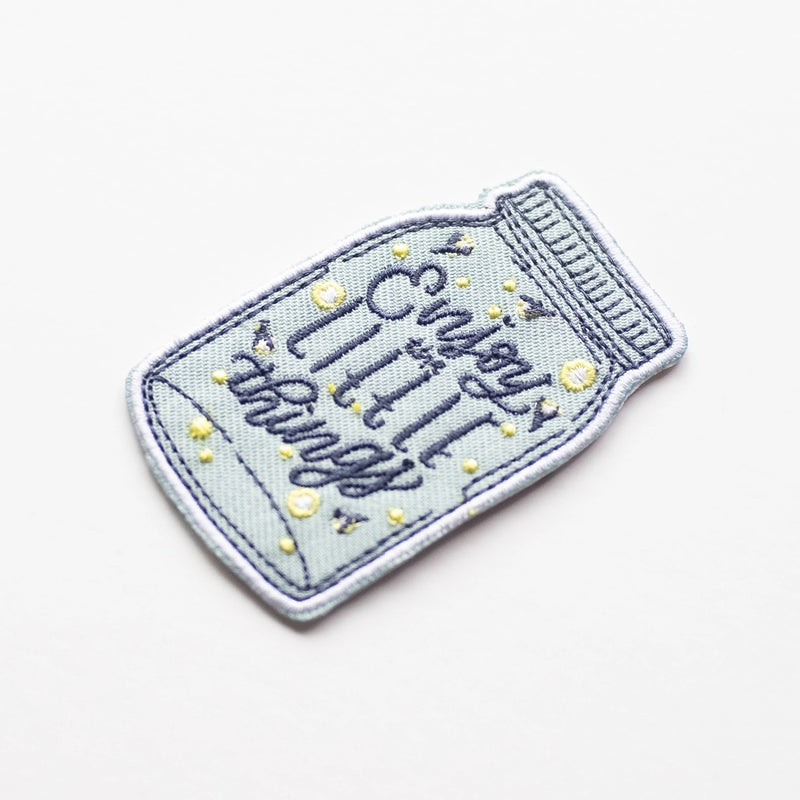 Enjoy the Little Things Embroidered Patch | Union Made