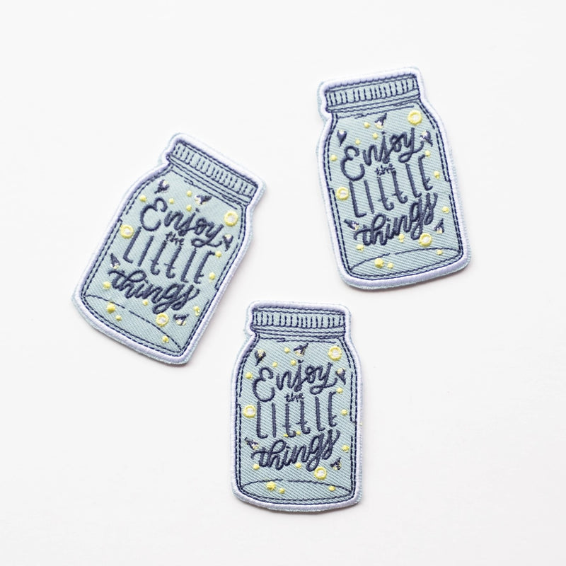 Enjoy the Little Things Embroidered Patch | Union Made