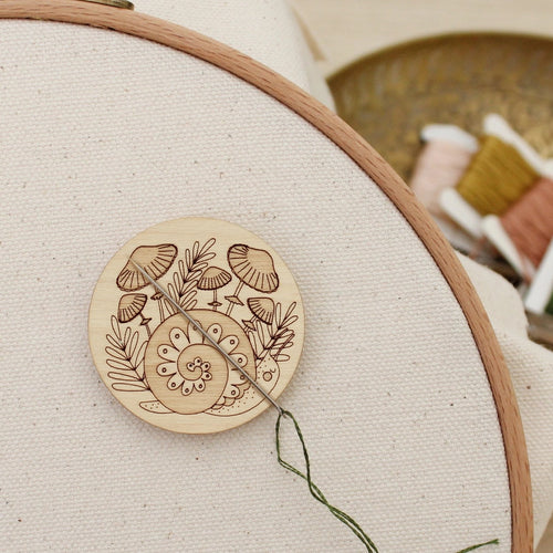 Forest Snail Wooden Needle Minder - Mosaic | Oh, Little Wren