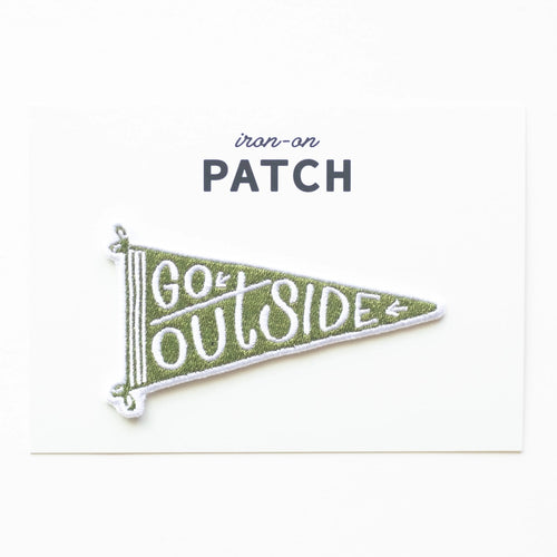 Go Outside Embroidered Patches | Union Made