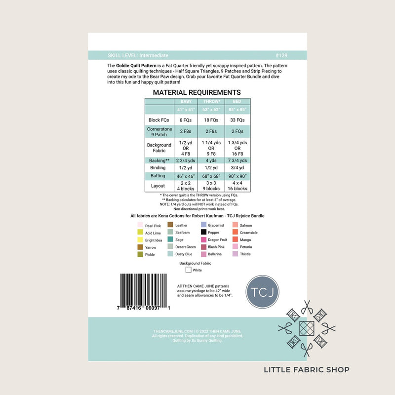 Goldie Quilt | Quilt Pattern | Then Came June