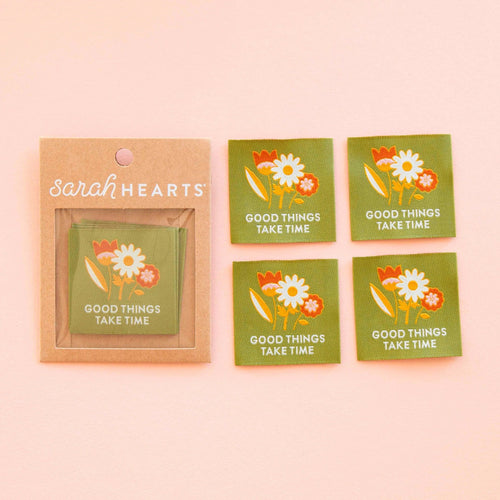 Good Things Take Time | Fabric Labels | Sarah Hearts