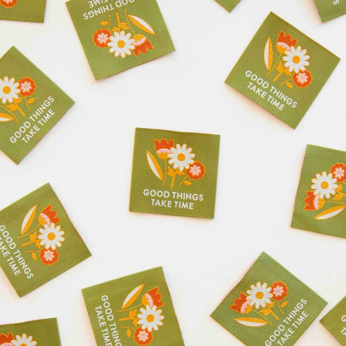 Good Things Take Time | Fabric Labels | Sarah Hearts
