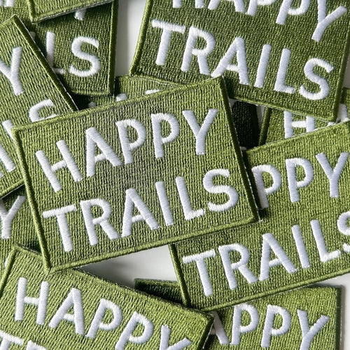 Happy Trails Embroidered Patch | Field Trip Threads