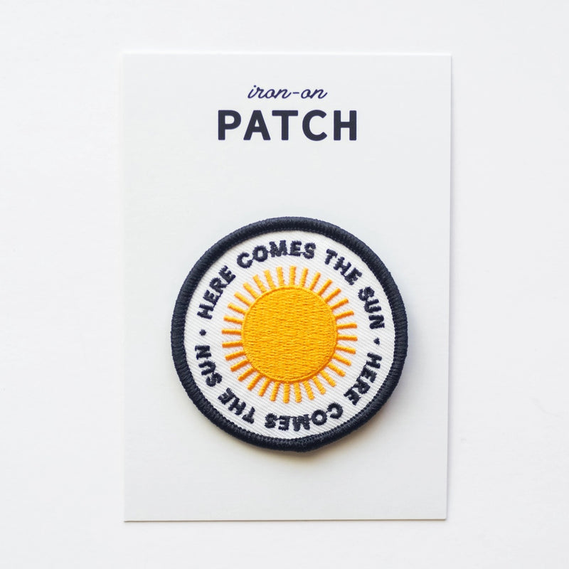 Here Comes the Sun Embroidered Patches | Union Made