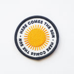 Here Comes the Sun Embroidered Patches | Union Made