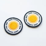 Here Comes the Sun Embroidered Patches | Union Made