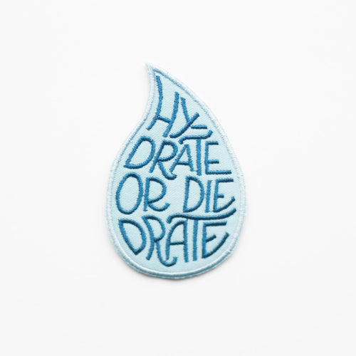 Hydrate or Diedrate Embroidered Patches | Union Made