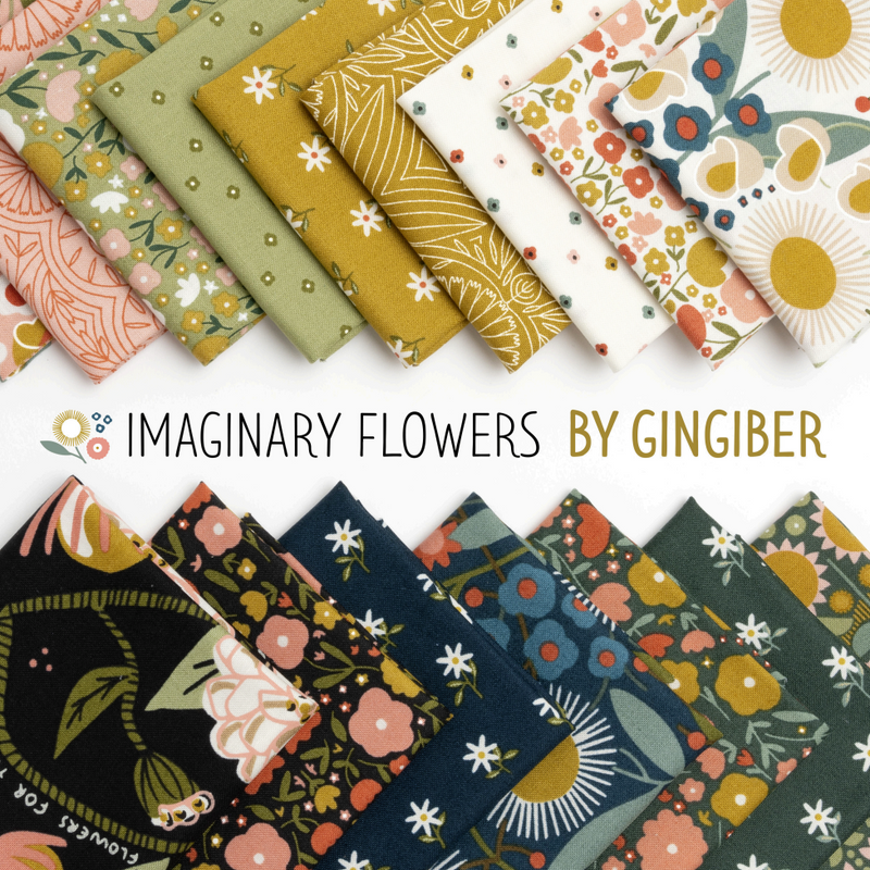 Imaginary Flowers| Gingiber | Fat Quarter Bundle | Moda Fabrics