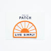 Live Simply Embroidered Patches | Union Made