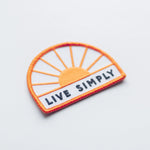 Live Simply Embroidered Patches | Union Made