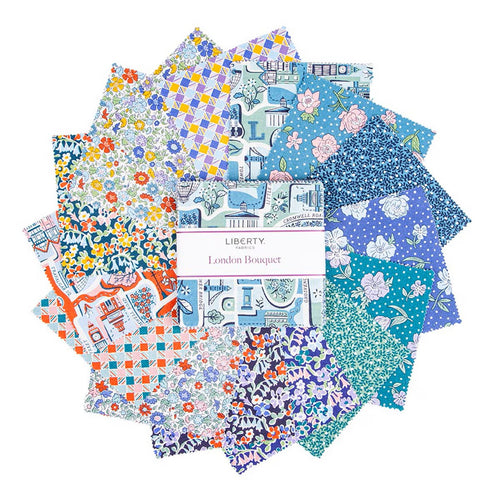 London Bouquet | 5" Charm Pack | Liberty Fabrics | Riley Blake Designs