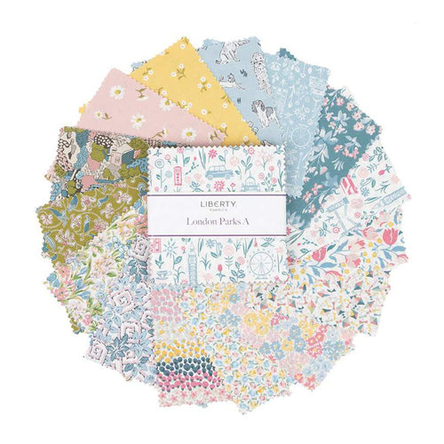 London Parks A | 5" Charm Pack | Liberty Fabrics | Riley Blake Designs
