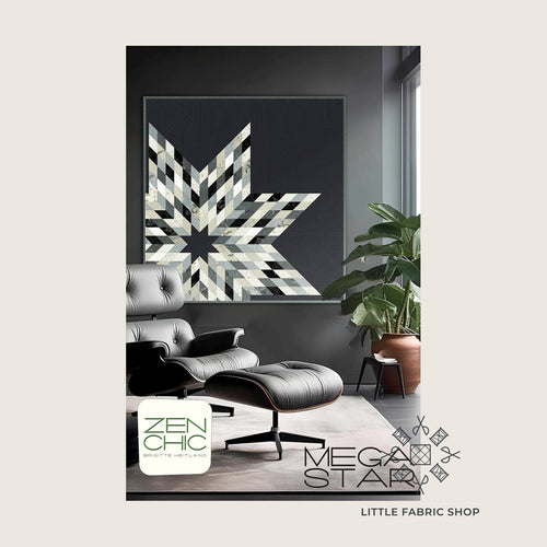 Mega Star | Quilt Pattern | Zen Chic | Jelly Roll Quilt