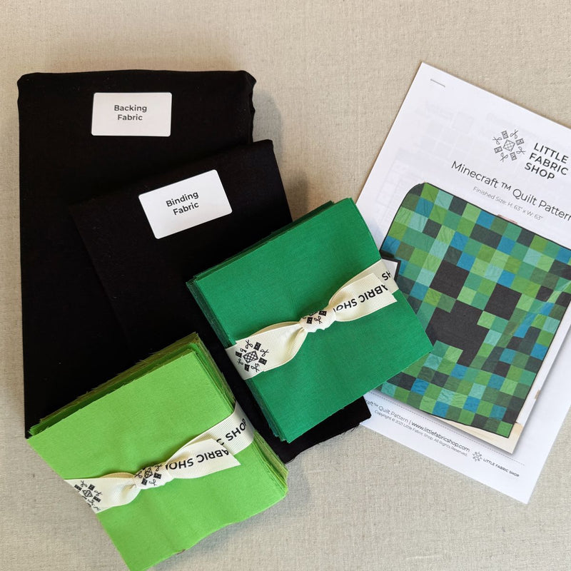 Minecraft Creeper Quilt Kit | Little Fabric Shop