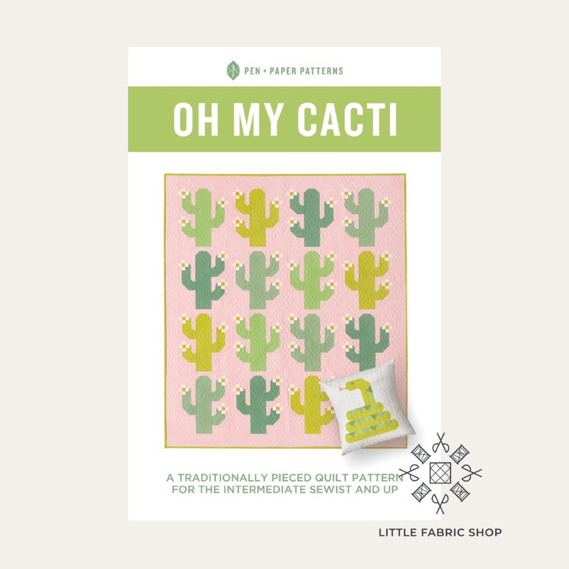 Oh My Cacti Quilt | Quilt Pattern | Pen + Paper Patterns