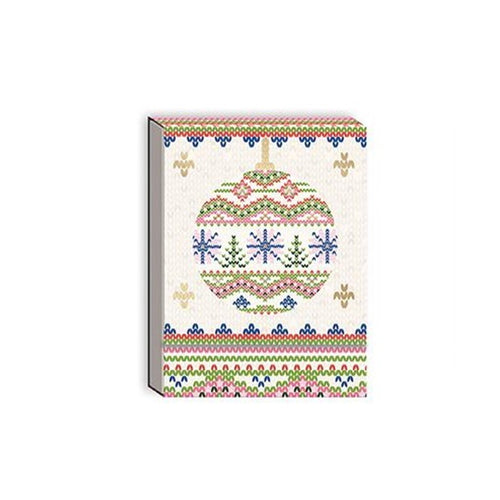 Bright Knit Ornament Pocket Notepad