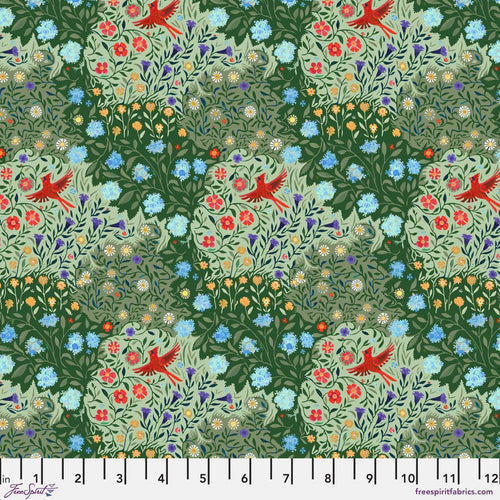 Backyard Wonder | Adam Trest | Through the Garden - Green | FreeSpirit Fabrics