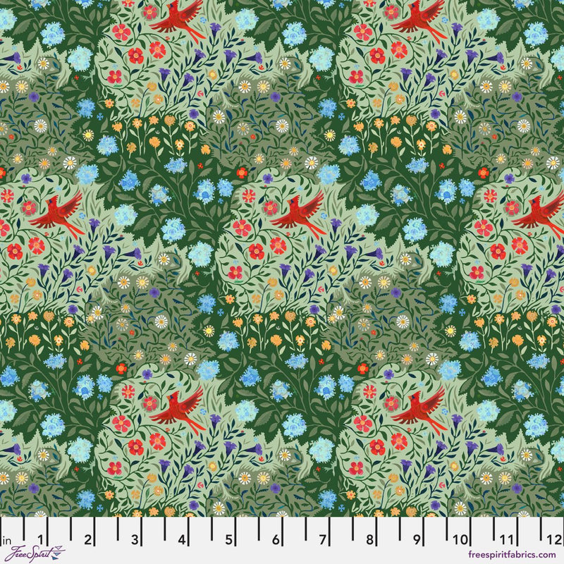 Backyard Wonder | Adam Trest | Through the Garden - Green | FreeSpirit Fabrics